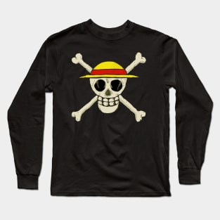 One Piece Skull by Miskel Long Sleeve T-Shirt